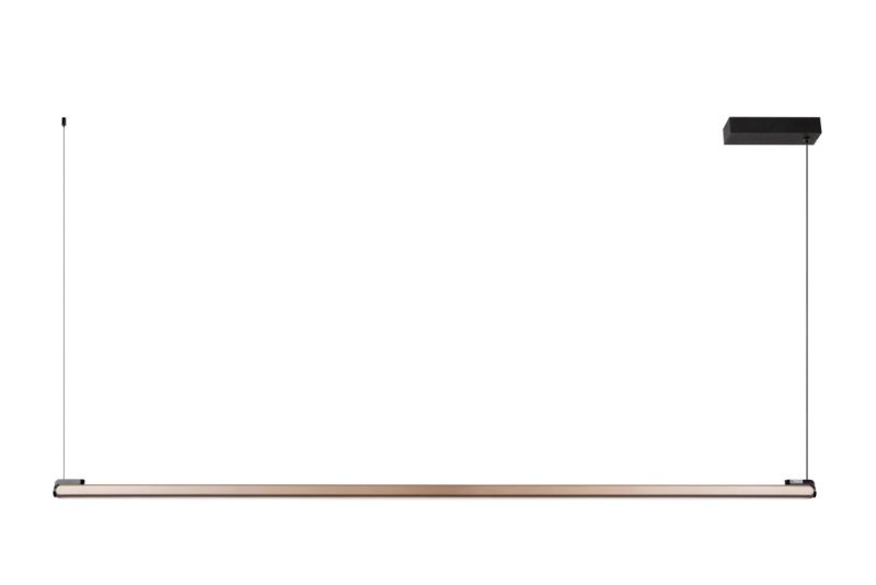 Lucide BRAGA - Závesné svietidlo - LED Dim. - 1x36W 2700K/4000K - Káv